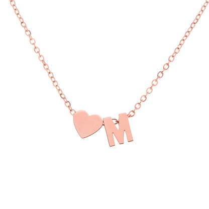 Collier Initiale & Cœur DearLetter™